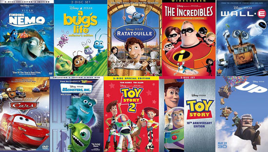 list of disney pixar movies